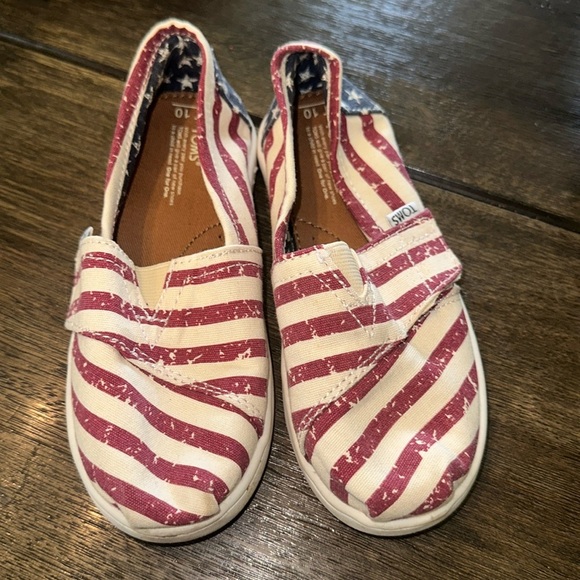 🇺🇸 American Flag Toms Toddler Shoes 🇺🇸 size 10 - Picture 1 of 4